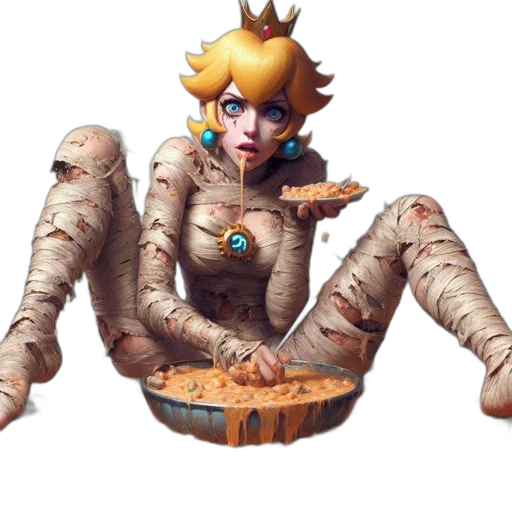 food, robot, creature, crown transparent PNG cut-out