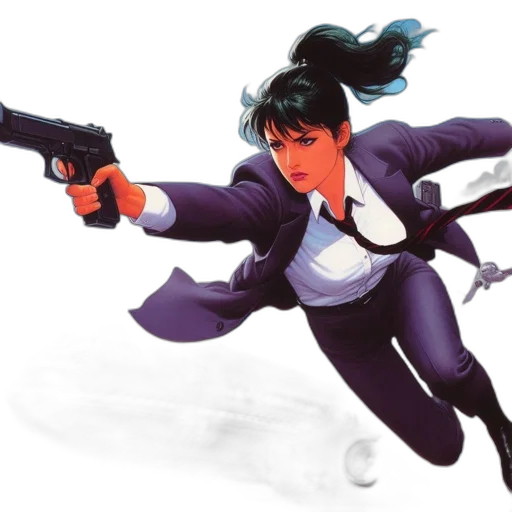 weapon, jacket, concept art, comic book art transparent PNG cut-out