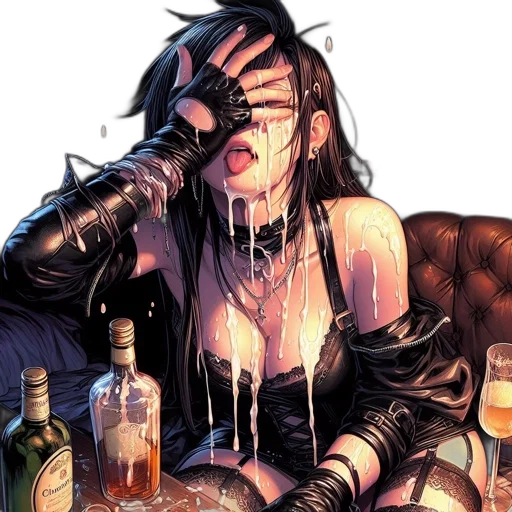 comic book art, cyberpunk, concept art, fantasy art transparent PNG cut-out
