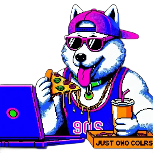 jacket, vaporwave, pixel art, cyberpunk transparent PNG cut-out