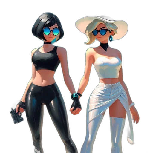 concept art, comic book art, pixel art, 3d render transparent PNG cut-out