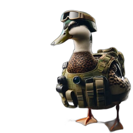 animal, jacket, weapon, 3d render transparent PNG cut-out