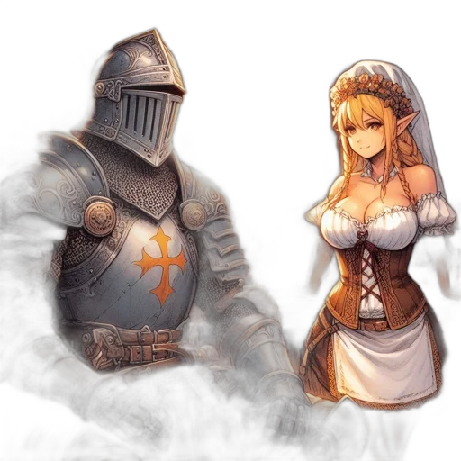 sword, dress, crown, weapon transparent PNG cut-out