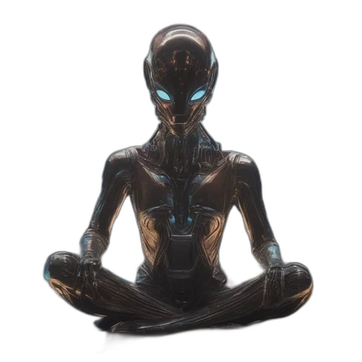 robot, jewelry, 3d render, concept art transparent PNG cut-out