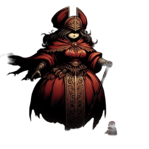 mask, staff, dress, hat transparent PNG cut-out