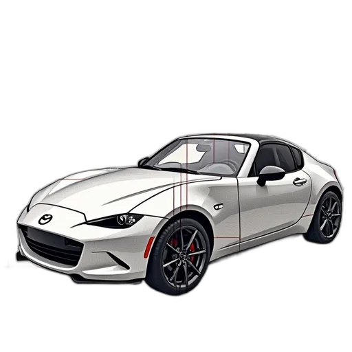 car, 3d render, photorealistic, concept art transparent PNG cut-out