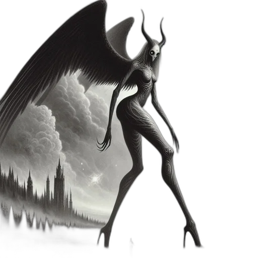 dragon, creature, concept art, fantasy art transparent PNG cut-out