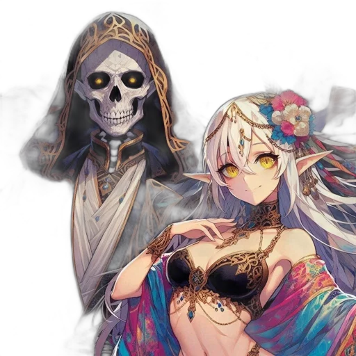 mask, jewelry, dress, weapon transparent PNG cut-out