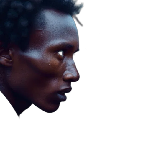 face, mask, hair, creature transparent PNG cut-out