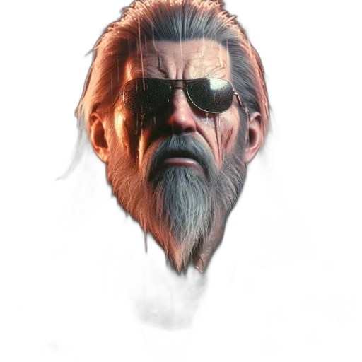 face, mask, staff, hair transparent PNG cut-out