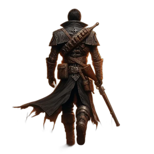 sword, staff, weapon, jacket transparent PNG cut-out