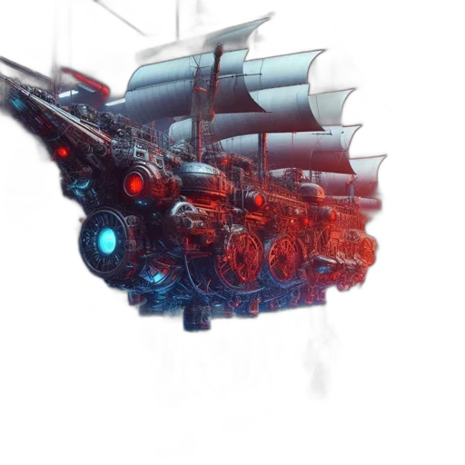 weapon, robot, sword, crown transparent PNG cut-out