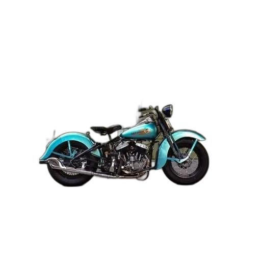 3d render, photorealistic, turquoise, motorcycle transparent PNG cut-out