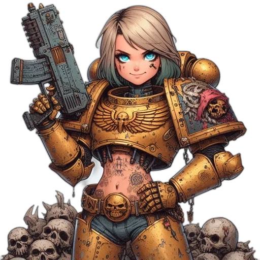 weapon, robot, concept art, comic book art transparent PNG cut-out
