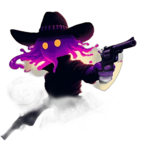 weapon, hat, staff, creature transparent PNG cut-out
