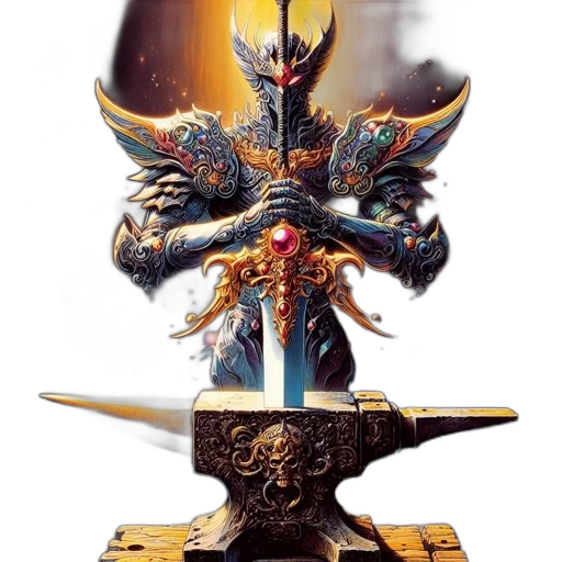 sword, weapon, staff, crown transparent PNG cut-out