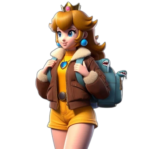 jacket, dress, staff, weapon transparent PNG cut-out