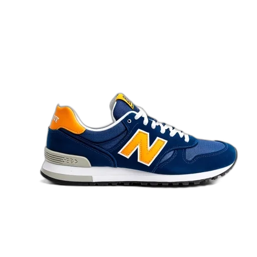 shoes, 3d render, blue, orange transparent PNG cut-out