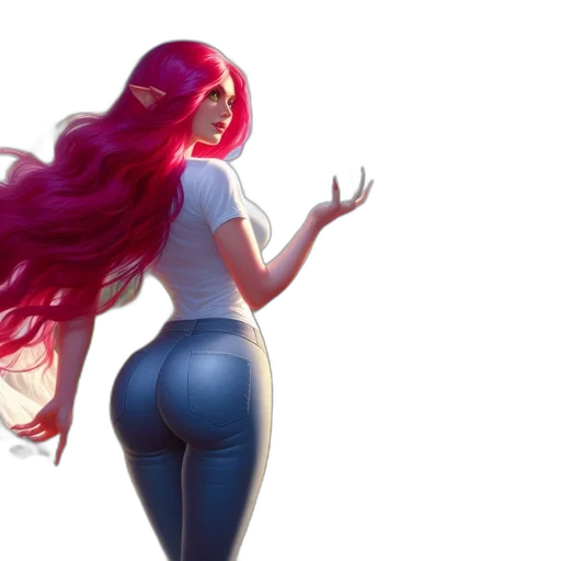 dress, hair, concept art, fantasy art transparent PNG cut-out