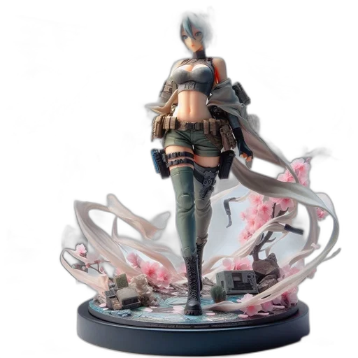 concept art, 3d render, pastel, animated transparent PNG cut-out