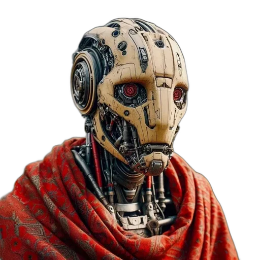 robot, mask, face, creature transparent PNG cut-out