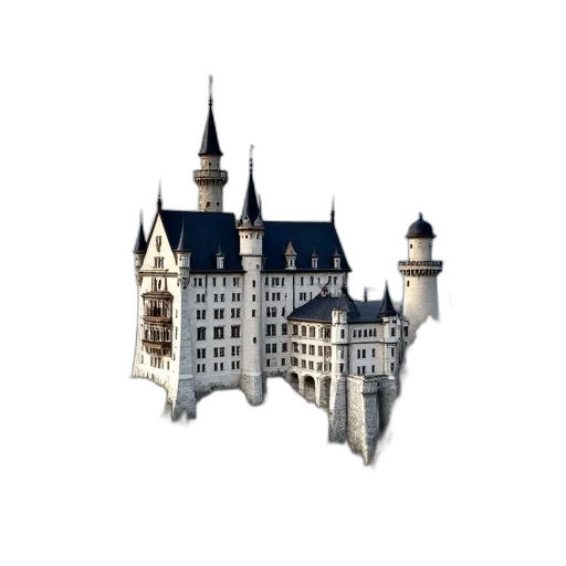 building, crown, pixel art, 3d render transparent PNG cut-out