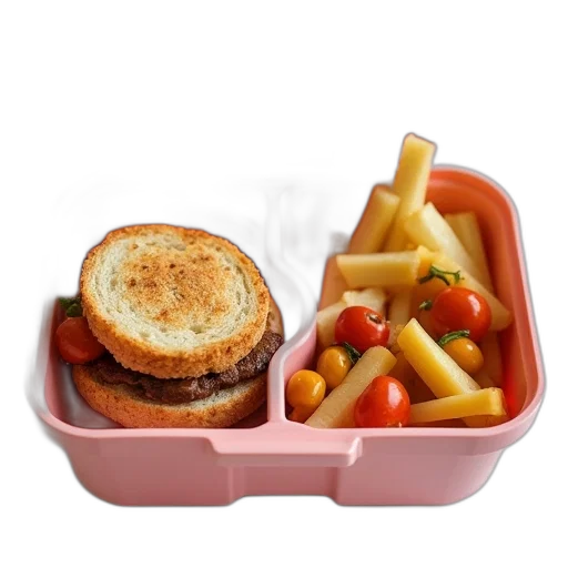 food, 3d render, photorealistic, lunch transparent PNG cut-out