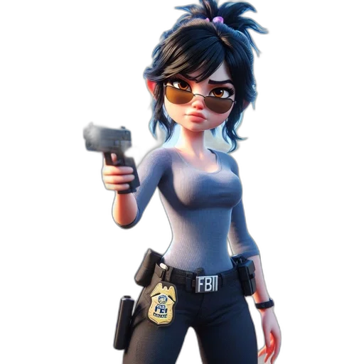 weapon, staff, jacket, face transparent PNG cut-out