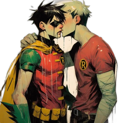 comic book art, concept art, watercolor, anime transparent PNG cut-out