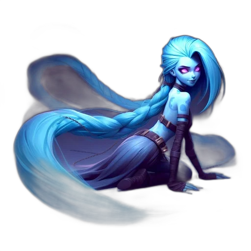 staff, creature, hair, concept art transparent PNG cut-out
