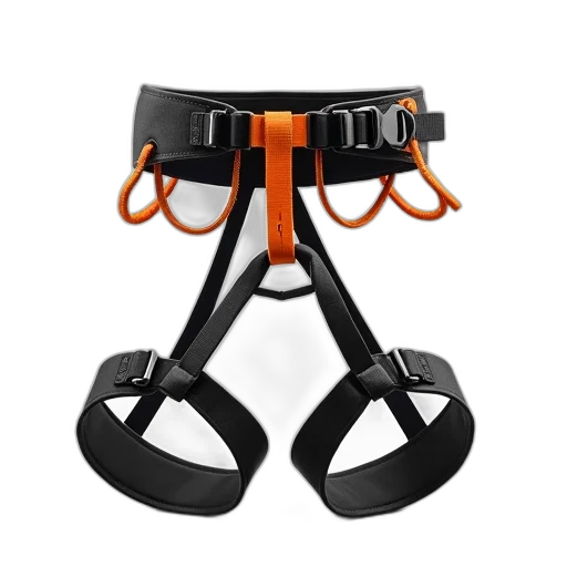 3d render, black, orange, climbing transparent PNG cut-out