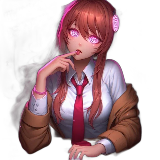 face, jacket, creature, staff transparent PNG cut-out