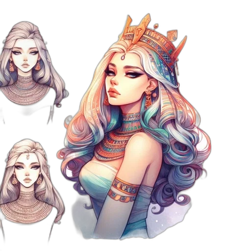 crown, fantasy art, concept art, watercolor transparent PNG cut-out