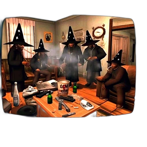 mask, hat, staff, furniture transparent PNG cut-out