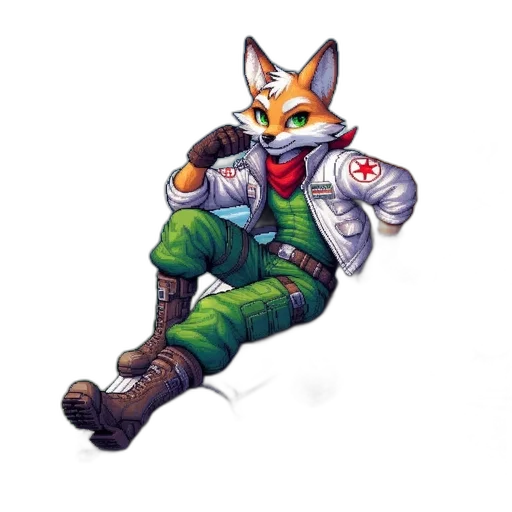 jacket, staff, animal, weapon transparent PNG cut-out