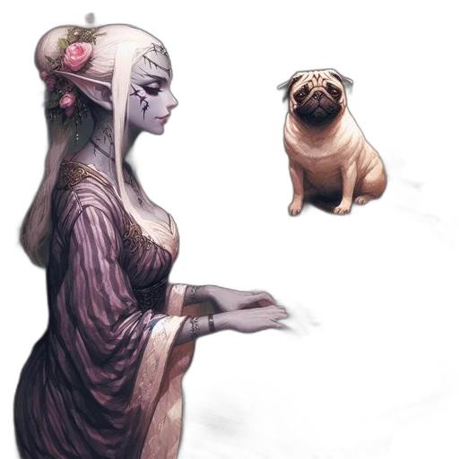 creature, dress, animal, mask transparent PNG cut-out