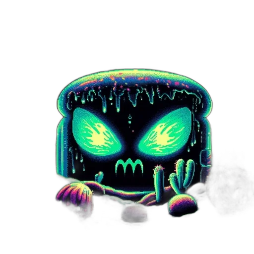 creature, robot, mask, crown transparent PNG cut-out