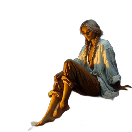 dress, concept art, oil painting, photorealistic transparent PNG cut-out