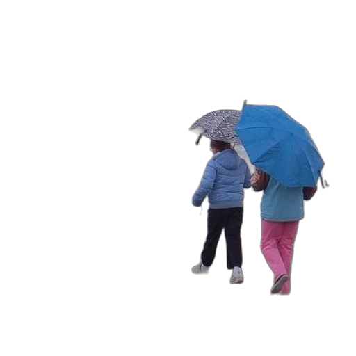 umbrella, jacket, hat, shoes transparent PNG cut-out