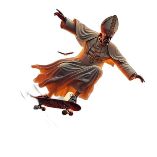 staff, creature, concept art, 3d render transparent PNG cut-out