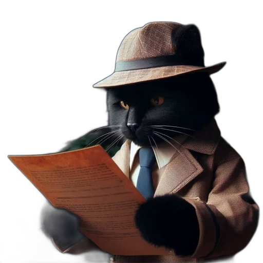 hat, staff, animal, photorealistic transparent PNG cut-out