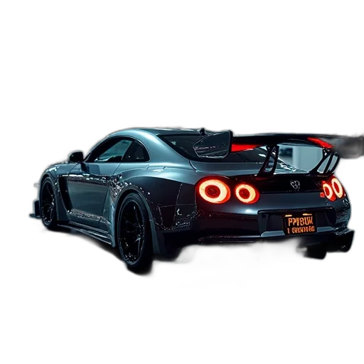 car, weapon, 3d render, photorealistic transparent PNG cut-out