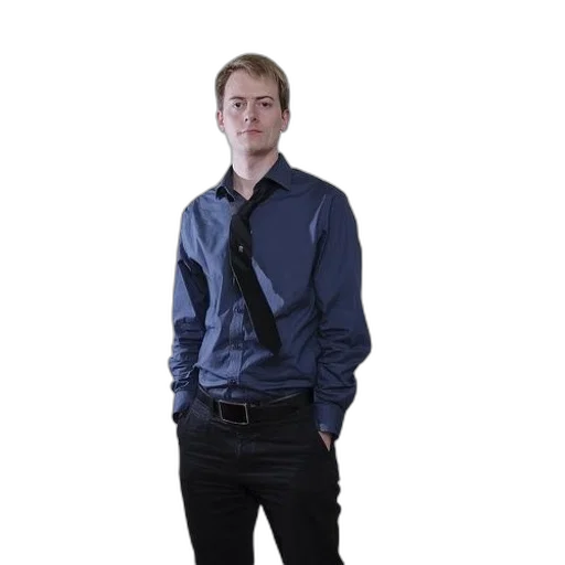 staff, jacket, dress, face transparent PNG cut-out