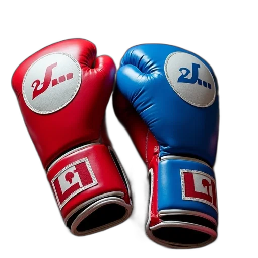 3d render, pair, red, blue transparent PNG cut-out