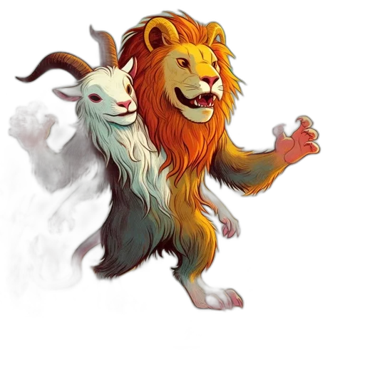 animal, concept art, fantasy art, 3d render transparent PNG cut-out