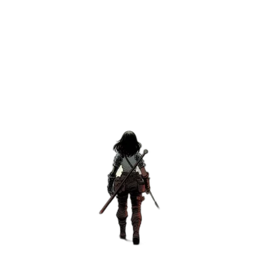 sword, weapon, staff, jacket transparent PNG cut-out