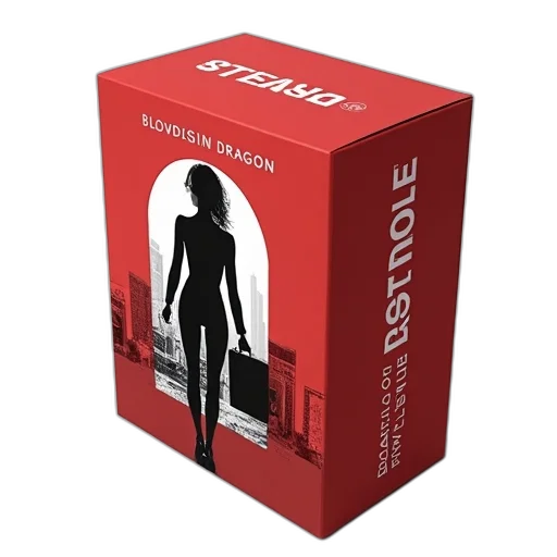 3d render, red, box, white transparent PNG cut-out