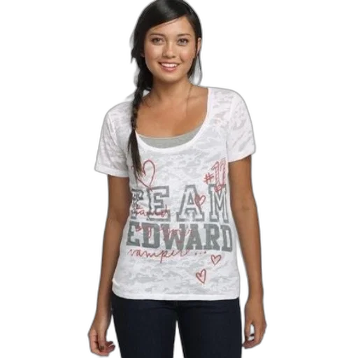 woman, wearing, white, team transparent PNG cut-out