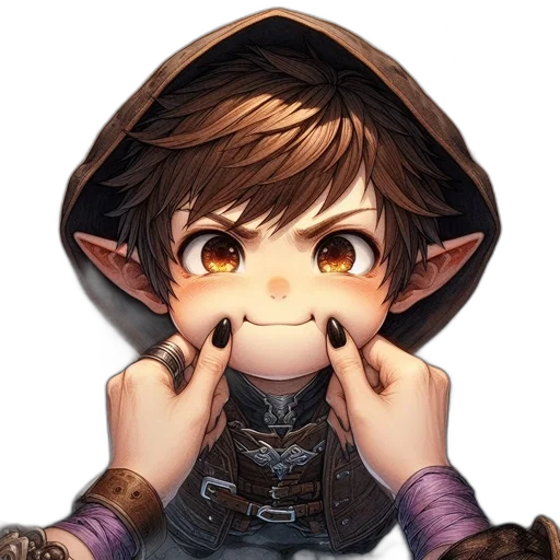 face, mask, staff, dragon transparent PNG cut-out