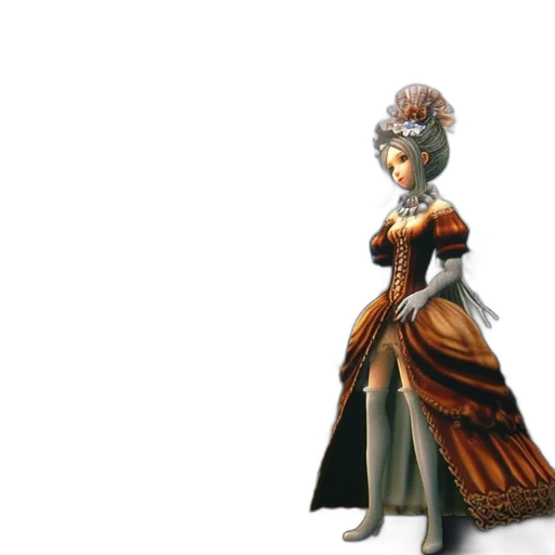 dress, staff, crown, hat transparent PNG cut-out